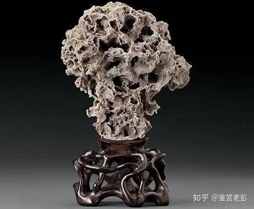 珍品 奇石 怪石 中国四大名石 霊壁石 紫檀台座付 鑑賞石 時代唐