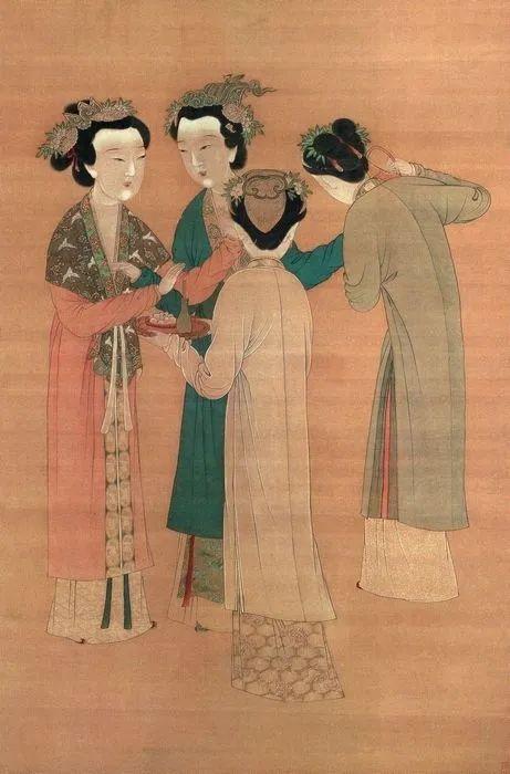 唐寅《孟蜀宫妓图》