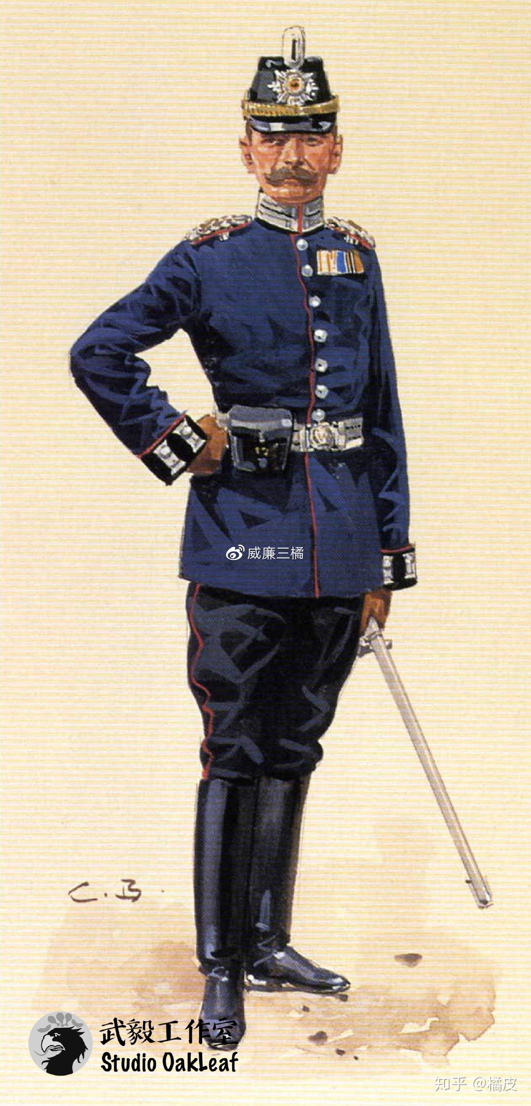 carl becker 水彩画"德皇陆军"合集