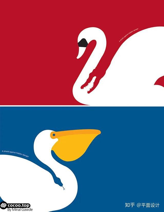 视觉感知相互依存,相互转换,利用图与底本身的属性,构成共存,互换的