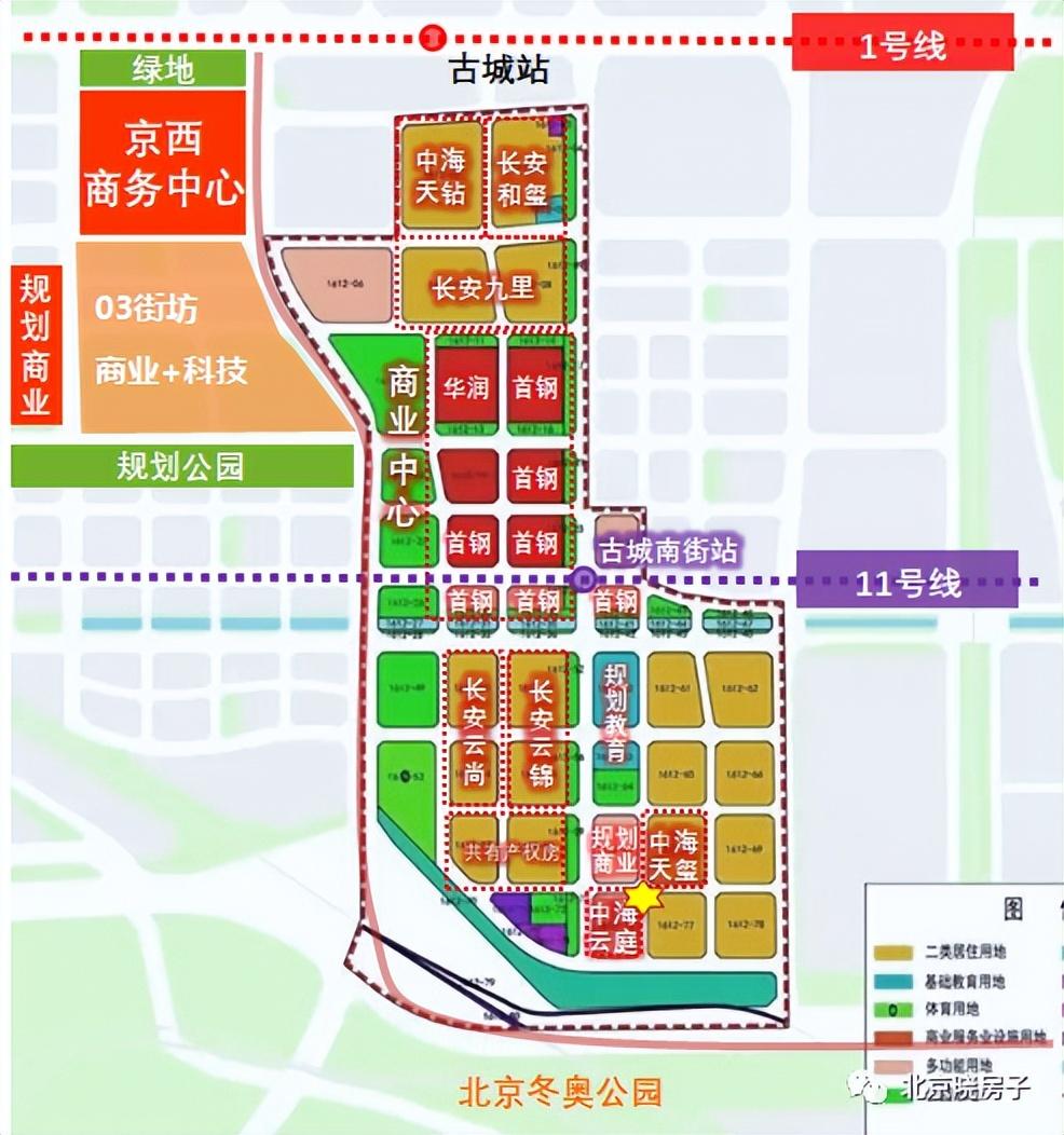 石景山首钢新作 中海云庭 98-114㎡三居 如此方正户型 - 知乎