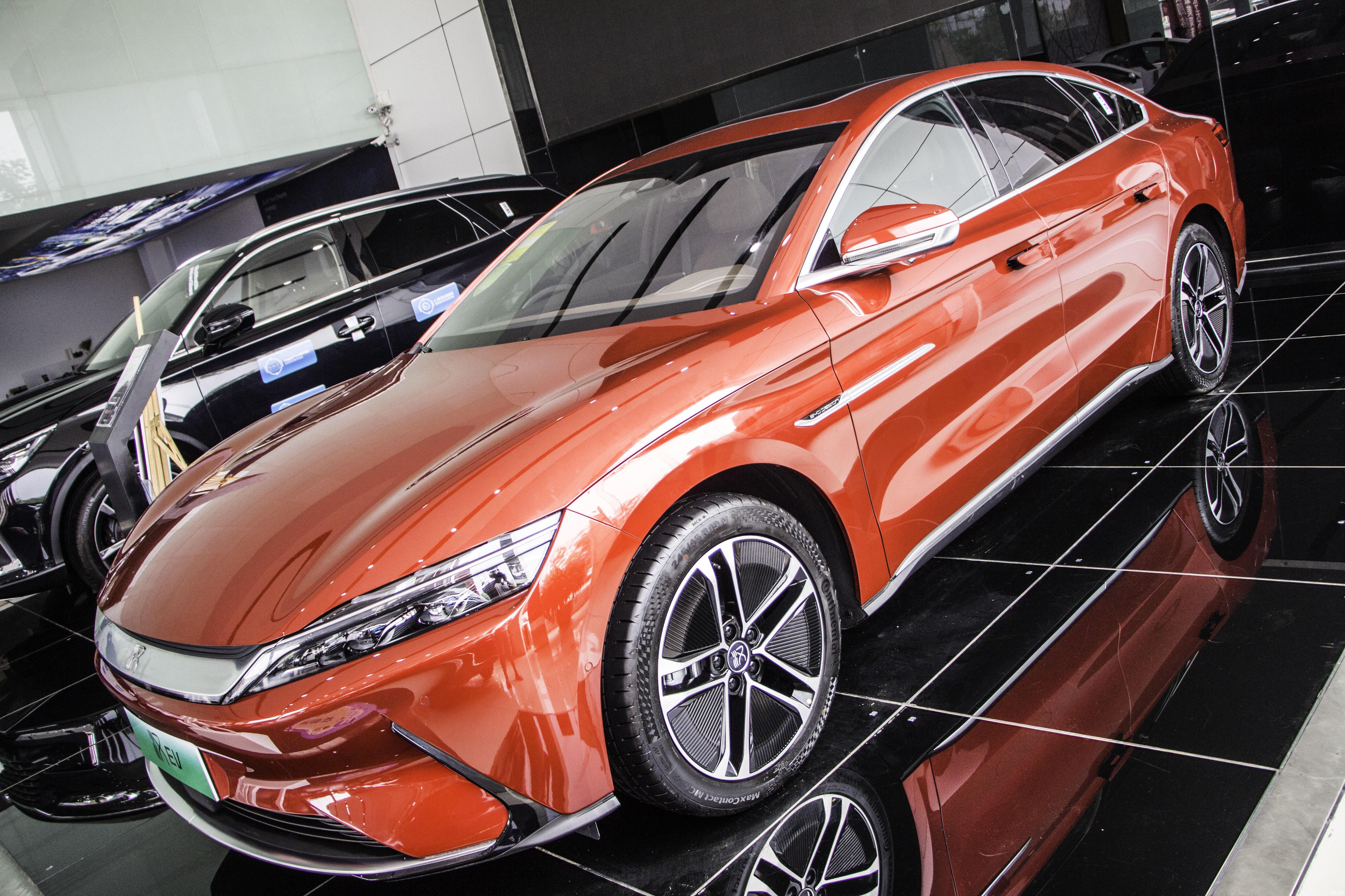 实拍比亚迪汉ev亮点解析