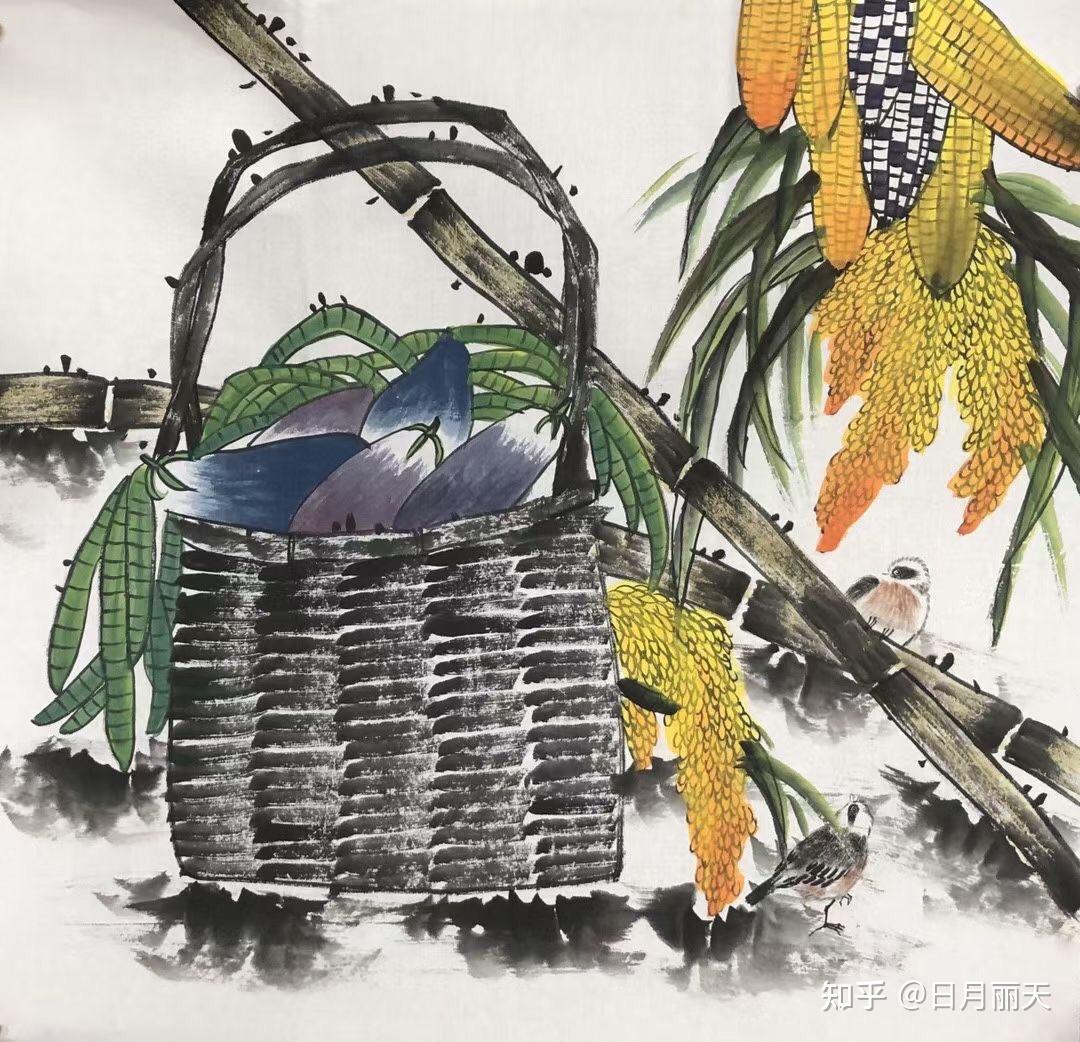 四尺作品丰收图