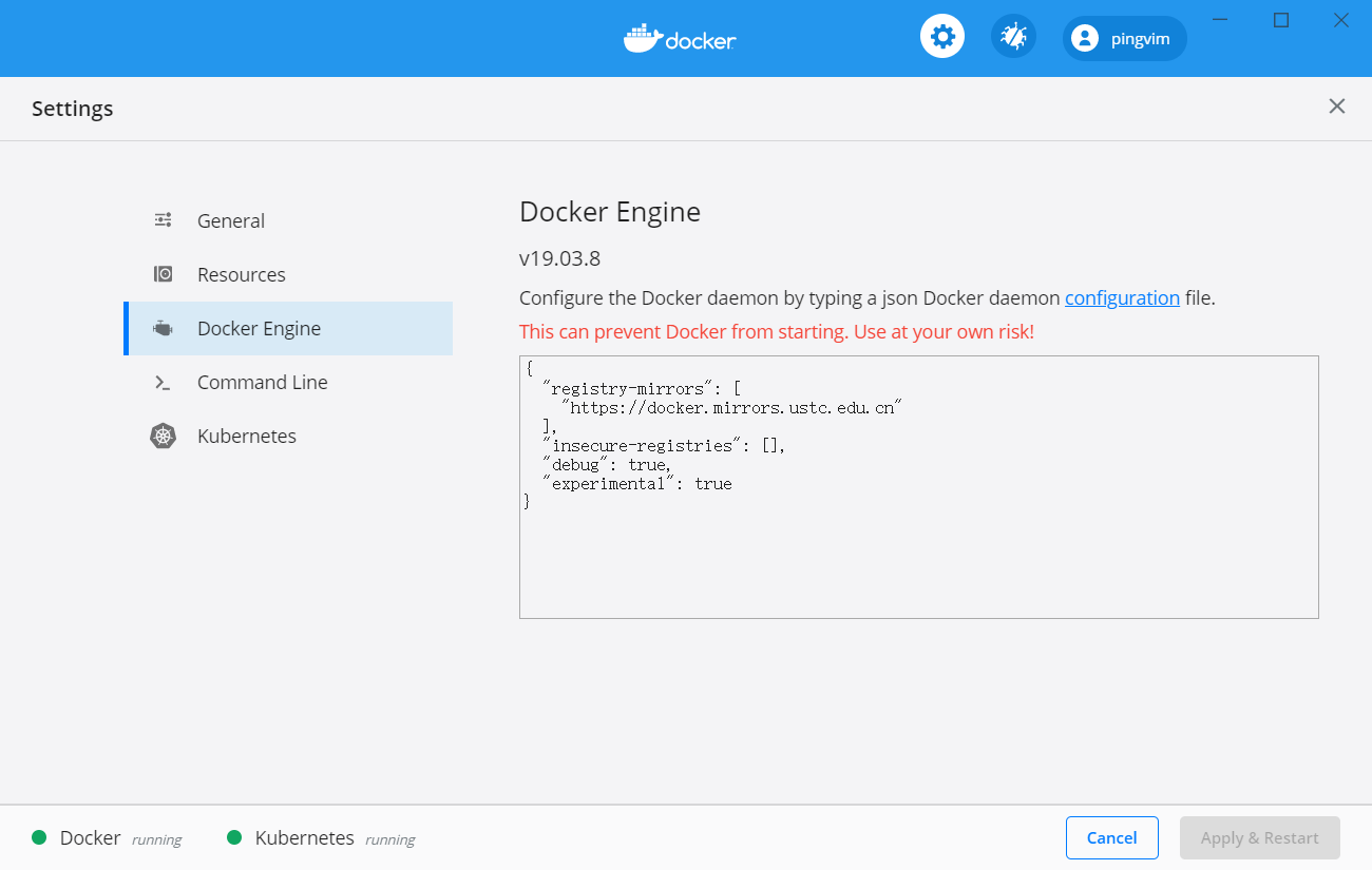 Windows10 docker k8s 