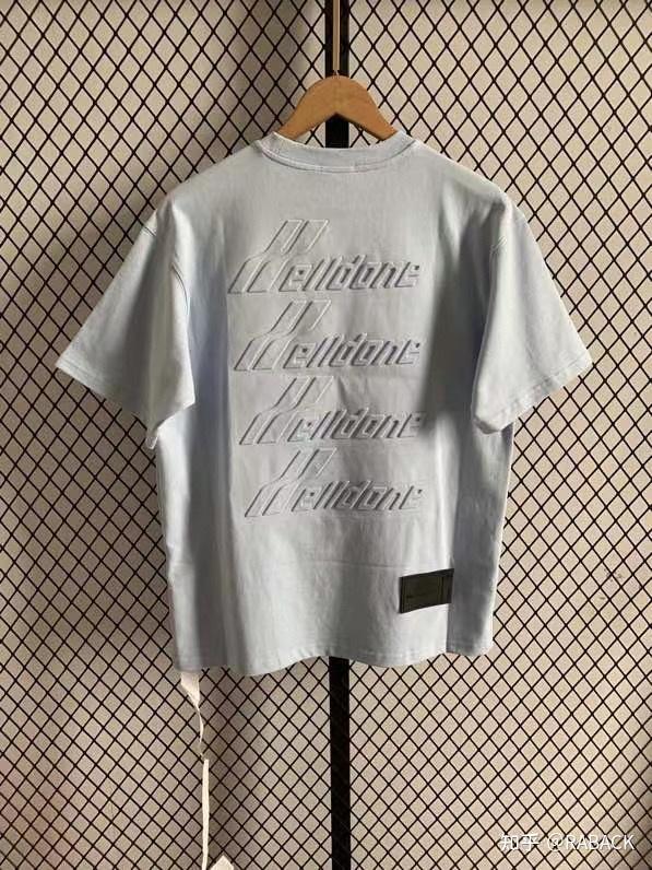 we11done立体浮雕弹幕压花字母短袖.  黑色 白色 玫红色 蓝色 xs sm