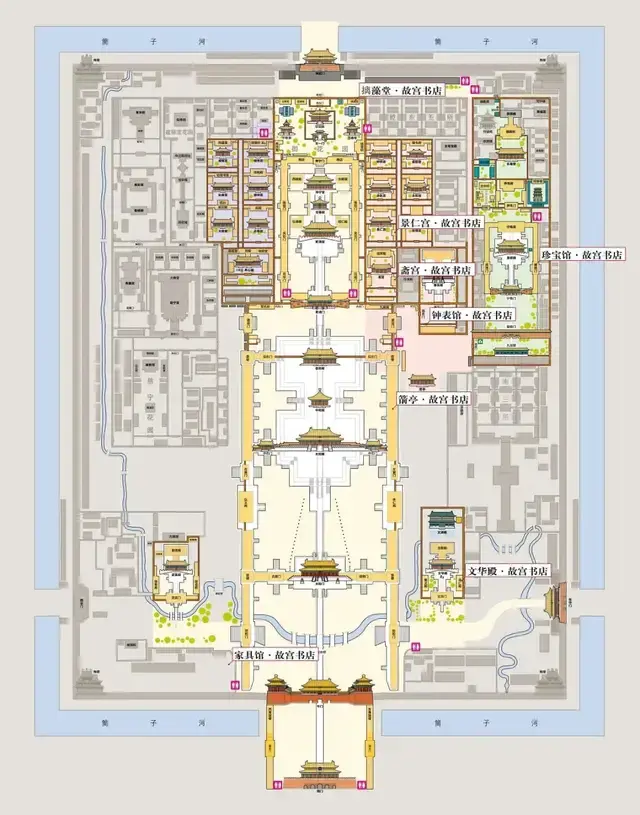 北京故宫地理位置图片