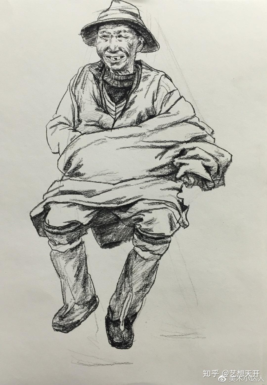 人物坐姿人物比例画面构图细节刻画尤为重要