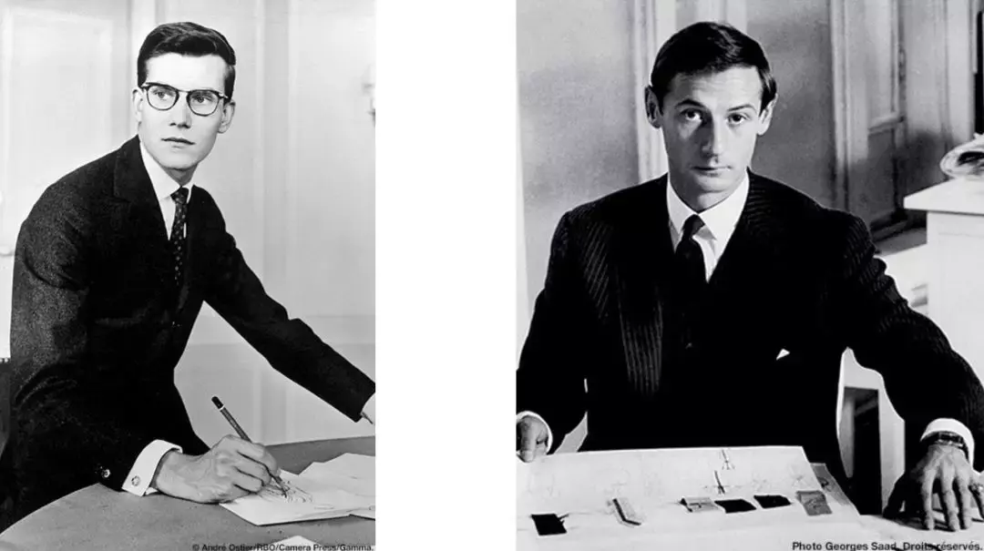 年方十九的圣罗兰,是迪奥先生的第一位助手.