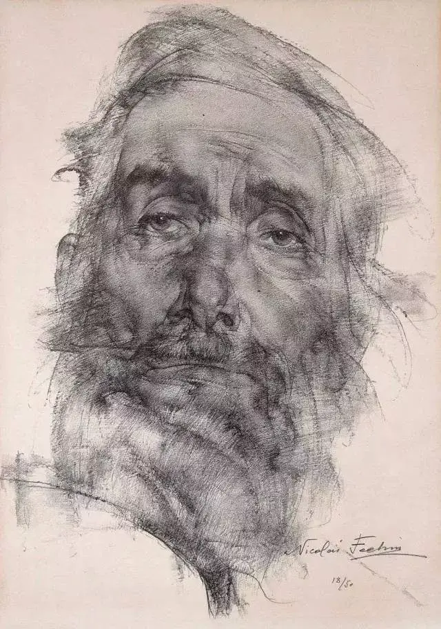 艺术大师费欣素描绘画临摹素材值得收藏