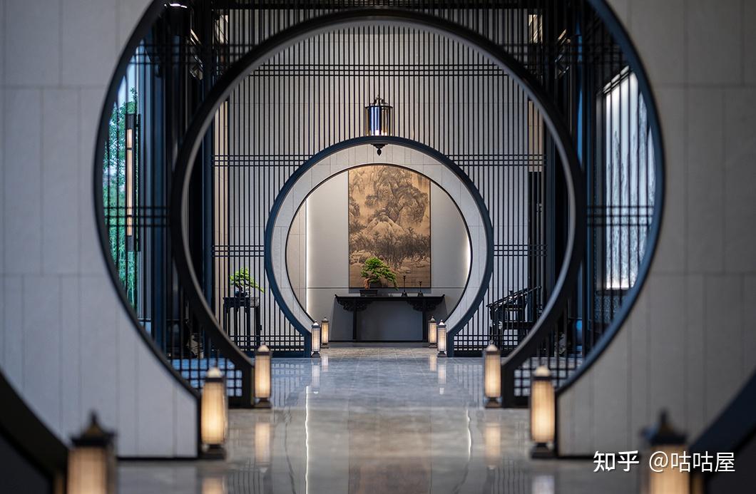 有一种诗情画意叫园林庭院700㎡中式大宅入户便是雕梁画栋