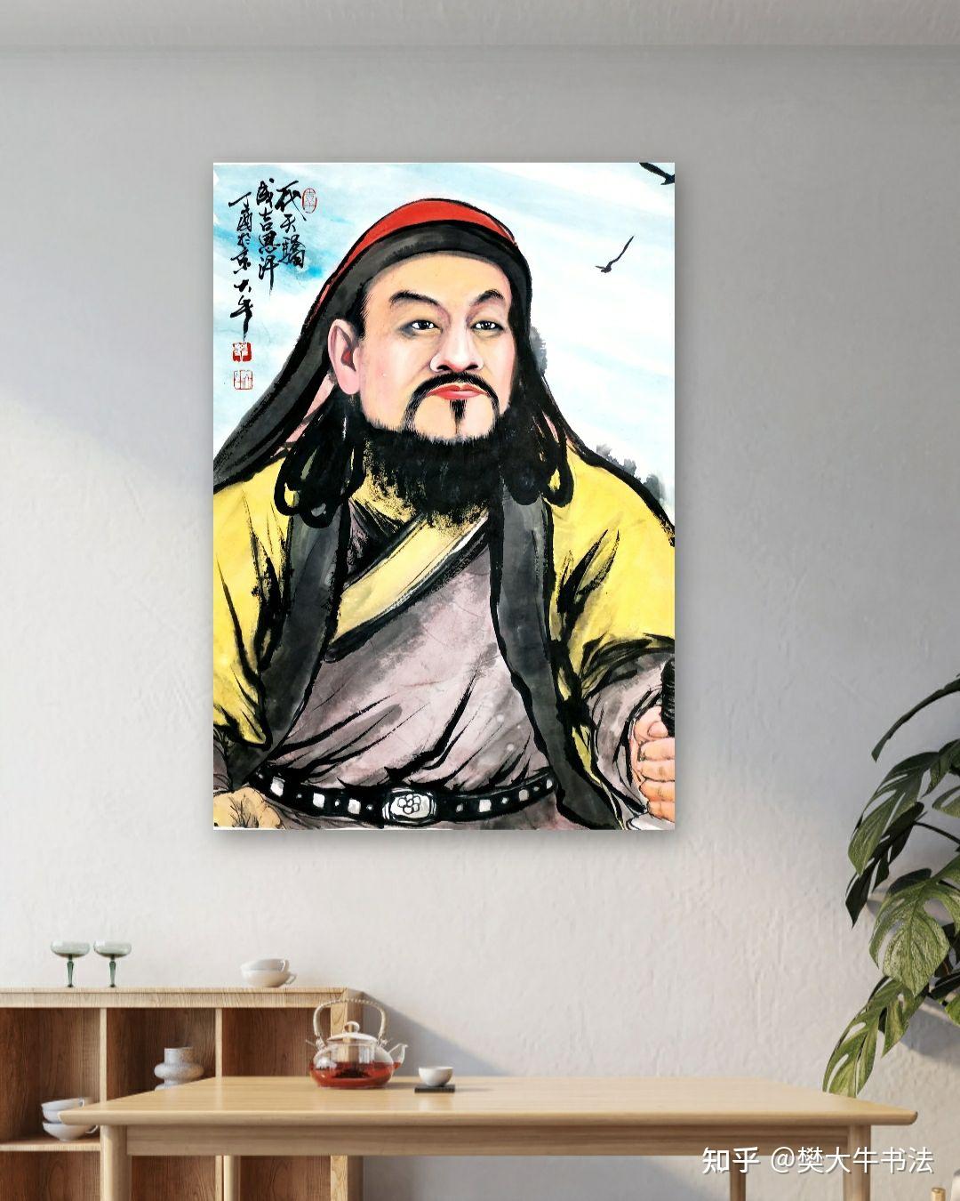 成吉思汗壁纸肖像画图片