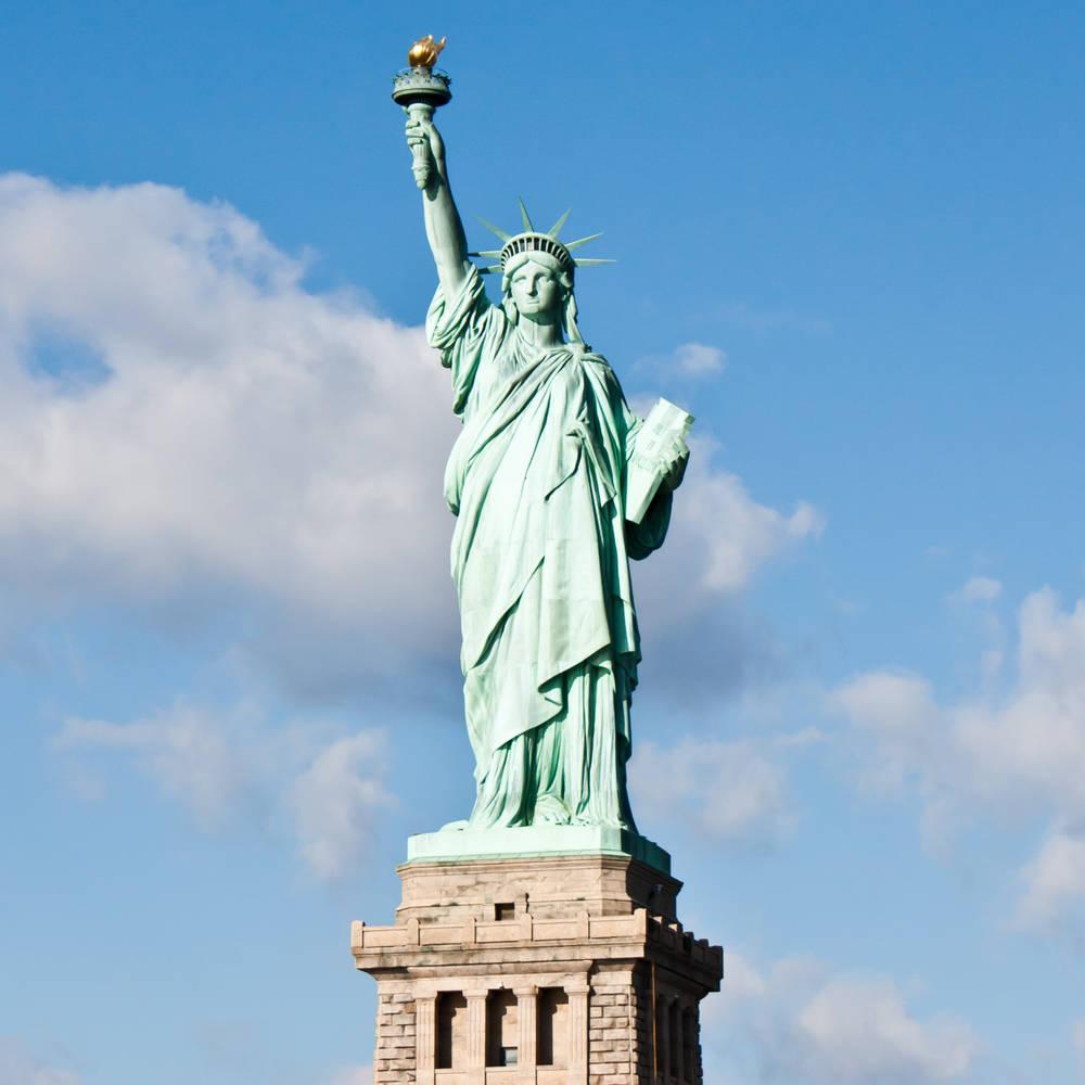 美国自由女神像内部图片