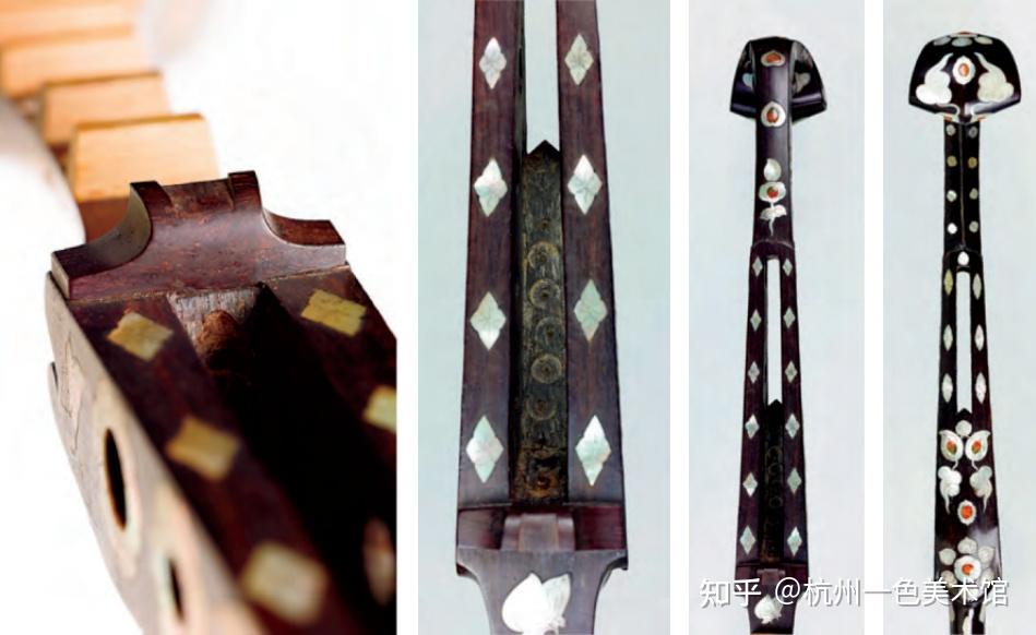 中国 唐木紅木製 銀線象嵌 茶棚 飾り棚 違い棚 D 3745B 【琴》唐木造