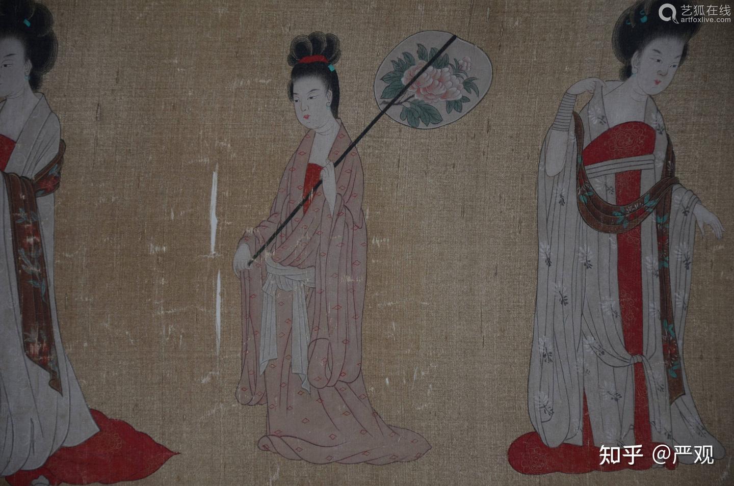 石破天惊，唐代周昉《籫花仕女图》真迹发现- 知乎