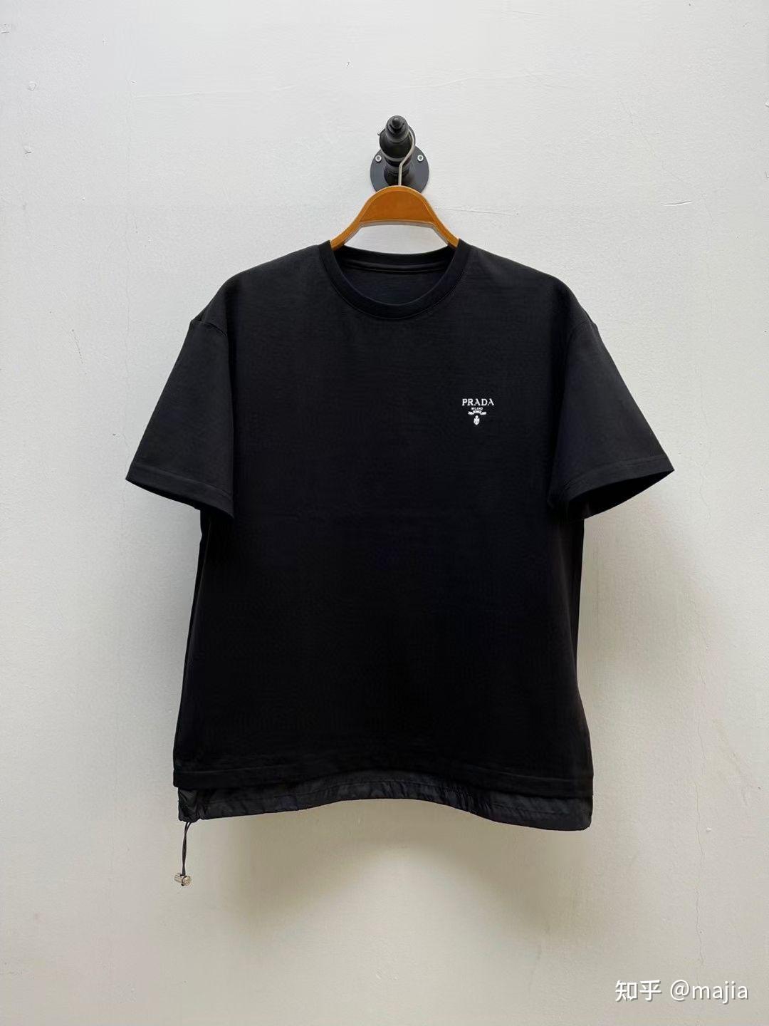 prada普拉达拼接短袖男款