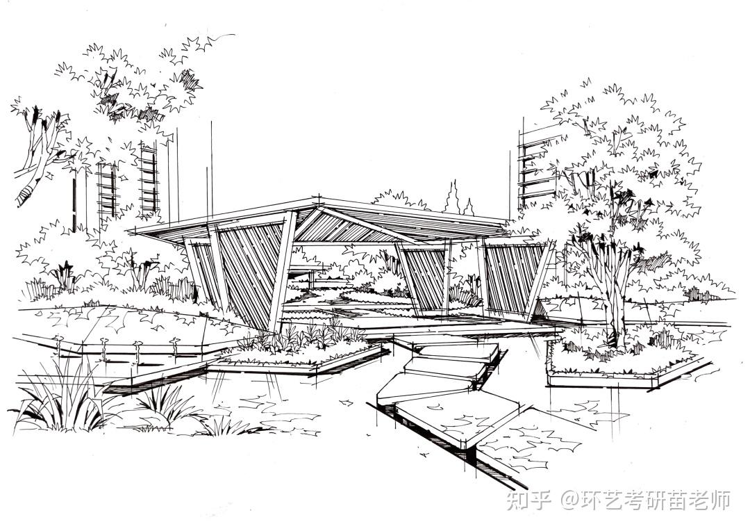 手绘干货 | 12套景观手绘步骤图详解,太过瘾了(含参考图)