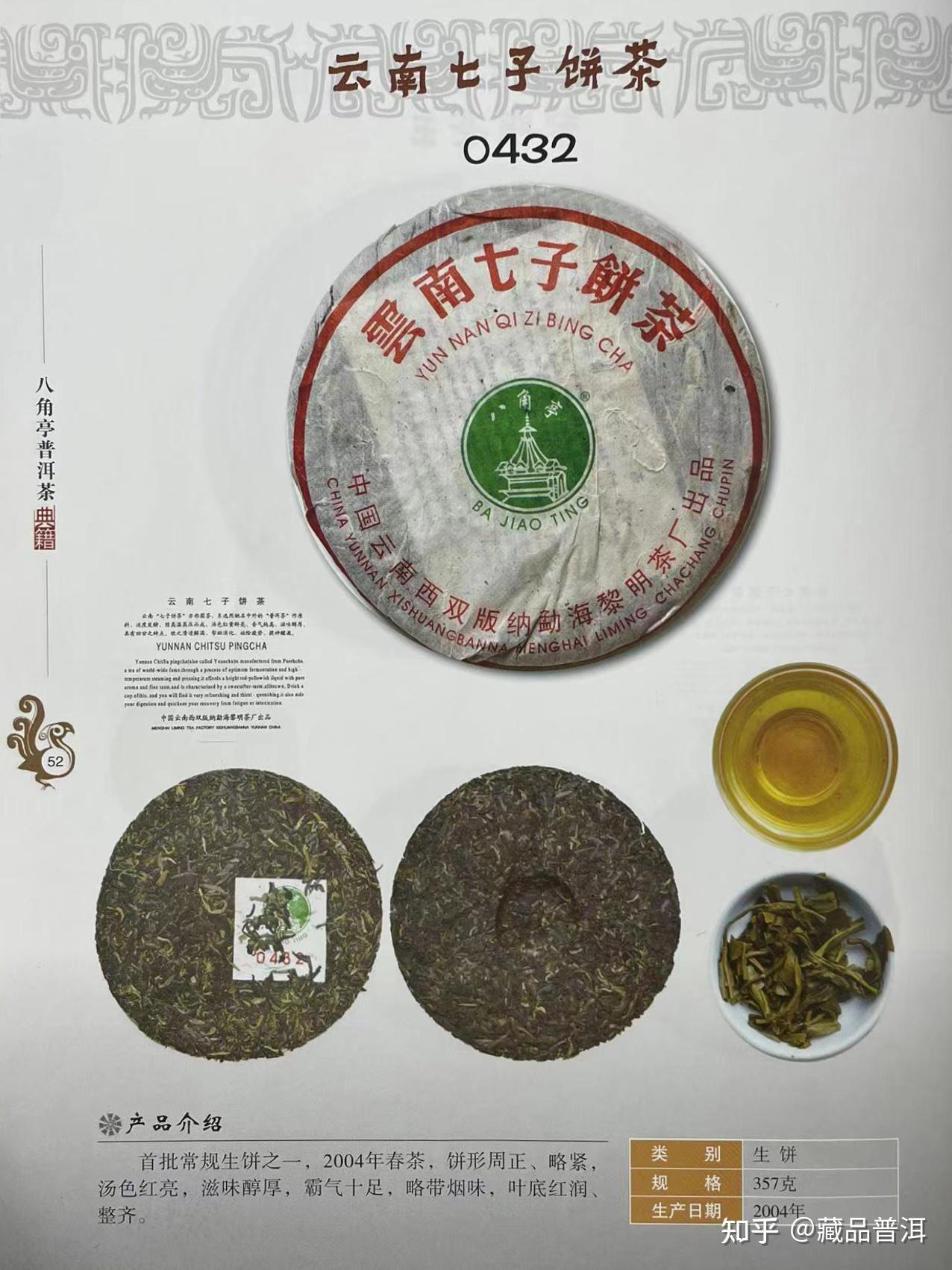 二,八角亭早年经典茶品
