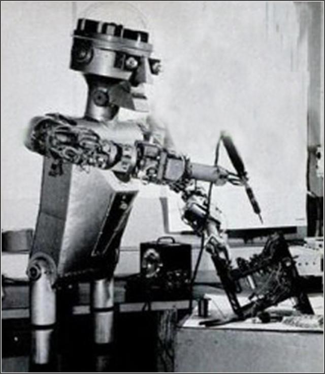 公司的第一台unimate工业机器人,标志着第一代示教再现型机器人的诞生