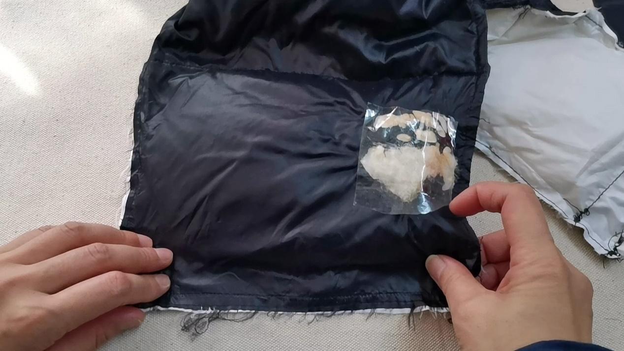 羽绒服划破了一条口子怎么修补?