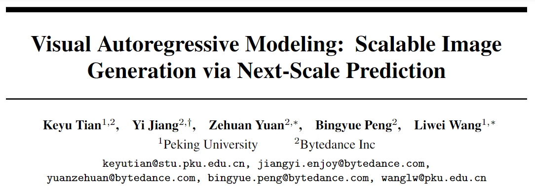 Visual Autoregressive Modeling: Scalable Image Generation via Next ...