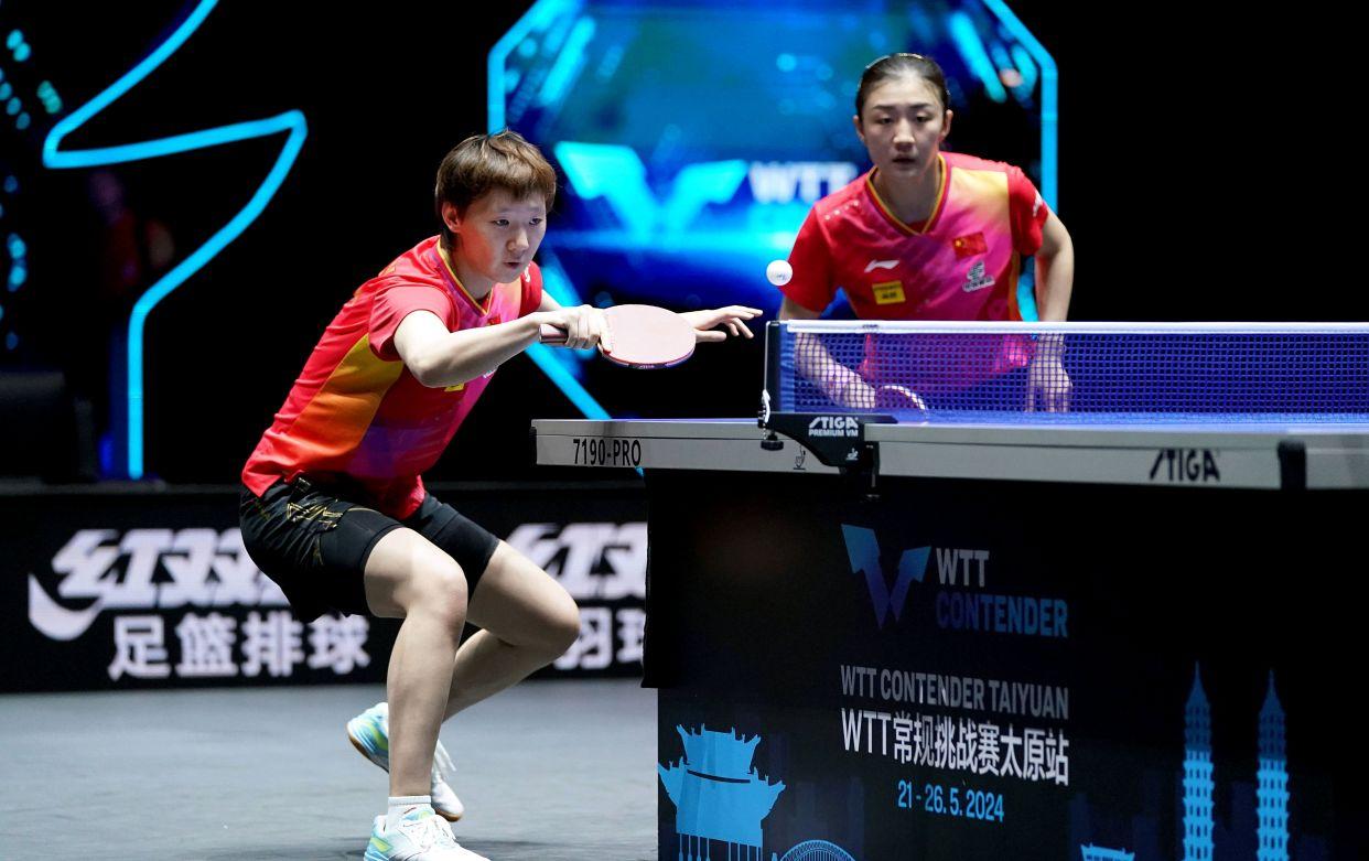 蒯曼和陈熠组合打进决赛,击败王曼昱和陈梦,将对战陈幸同组合