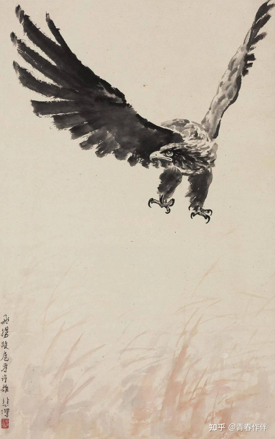 徐悲鸿的鹰霸气十足
