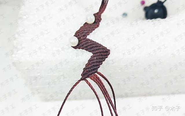 超时尚双层锁骨链编法图文教程