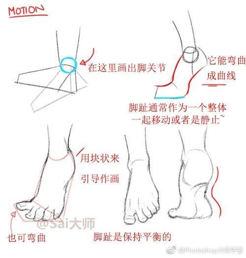 脚怎么画 脚的百种动态绘法技巧奉上 知乎