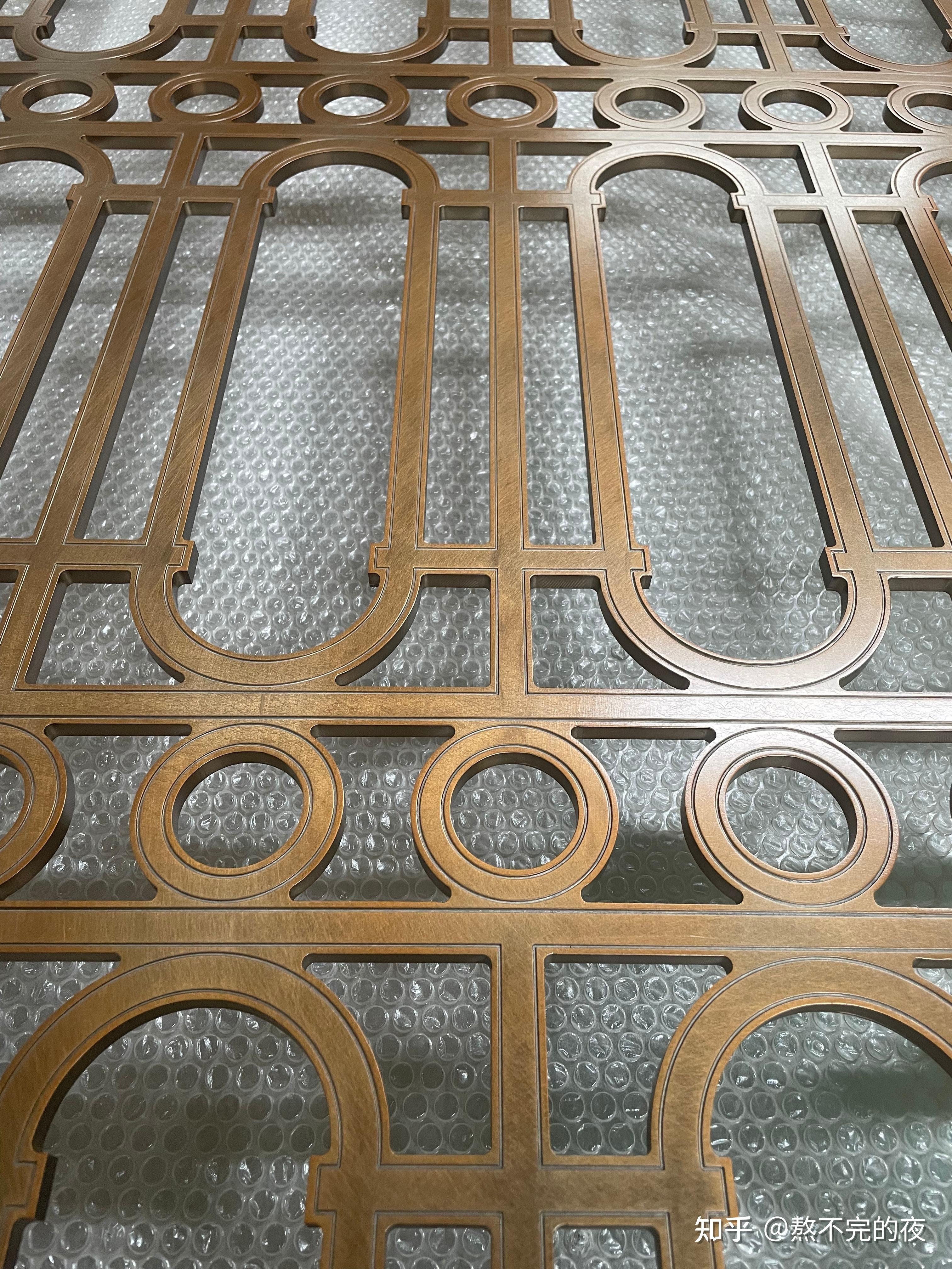 复古家装屏风乱纹黄铜做旧