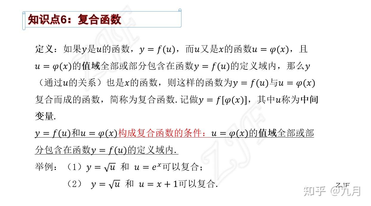 知识点6:复合函数 - 知乎