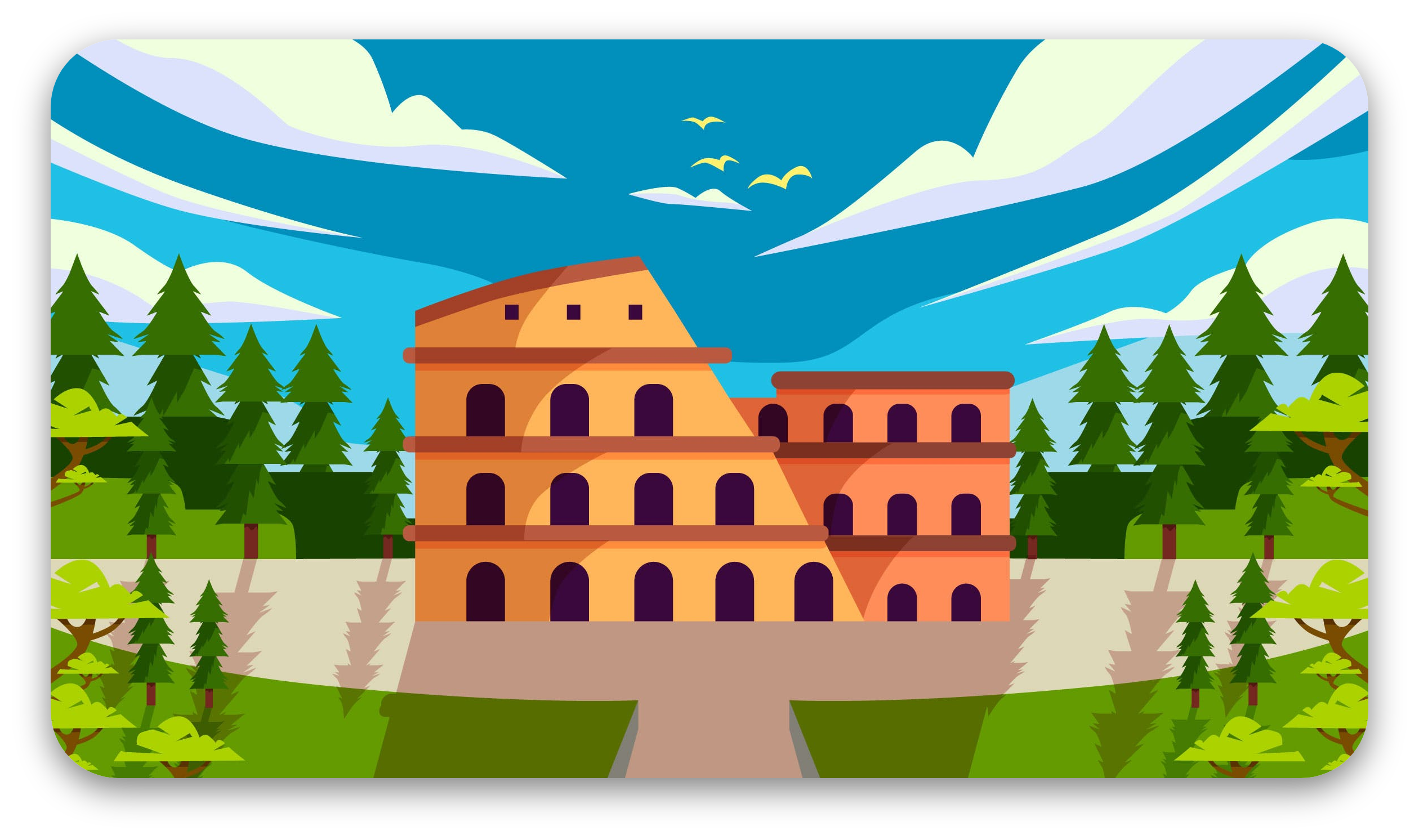 素材速递看完这组世界上最著名的建筑插画堪比环游世界