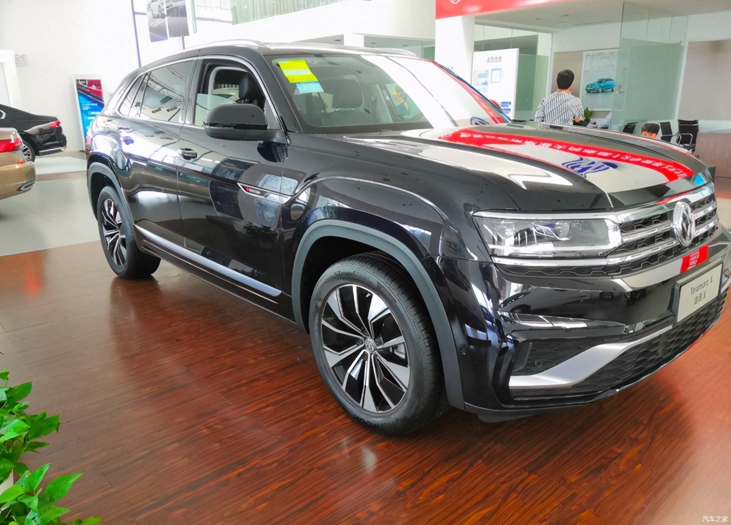 2020款大众途昂x实车进店!黑色涂装气场足,配并线辅助 全景影像