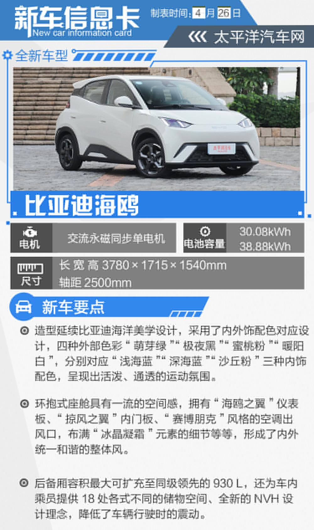 比亚迪海鸥哪款值得买？首推中配自由版车型 - 知乎
