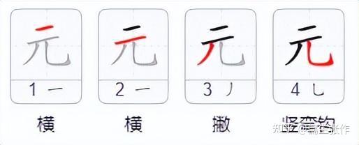 汉字的基本笔画之竖弯钩 - 知乎