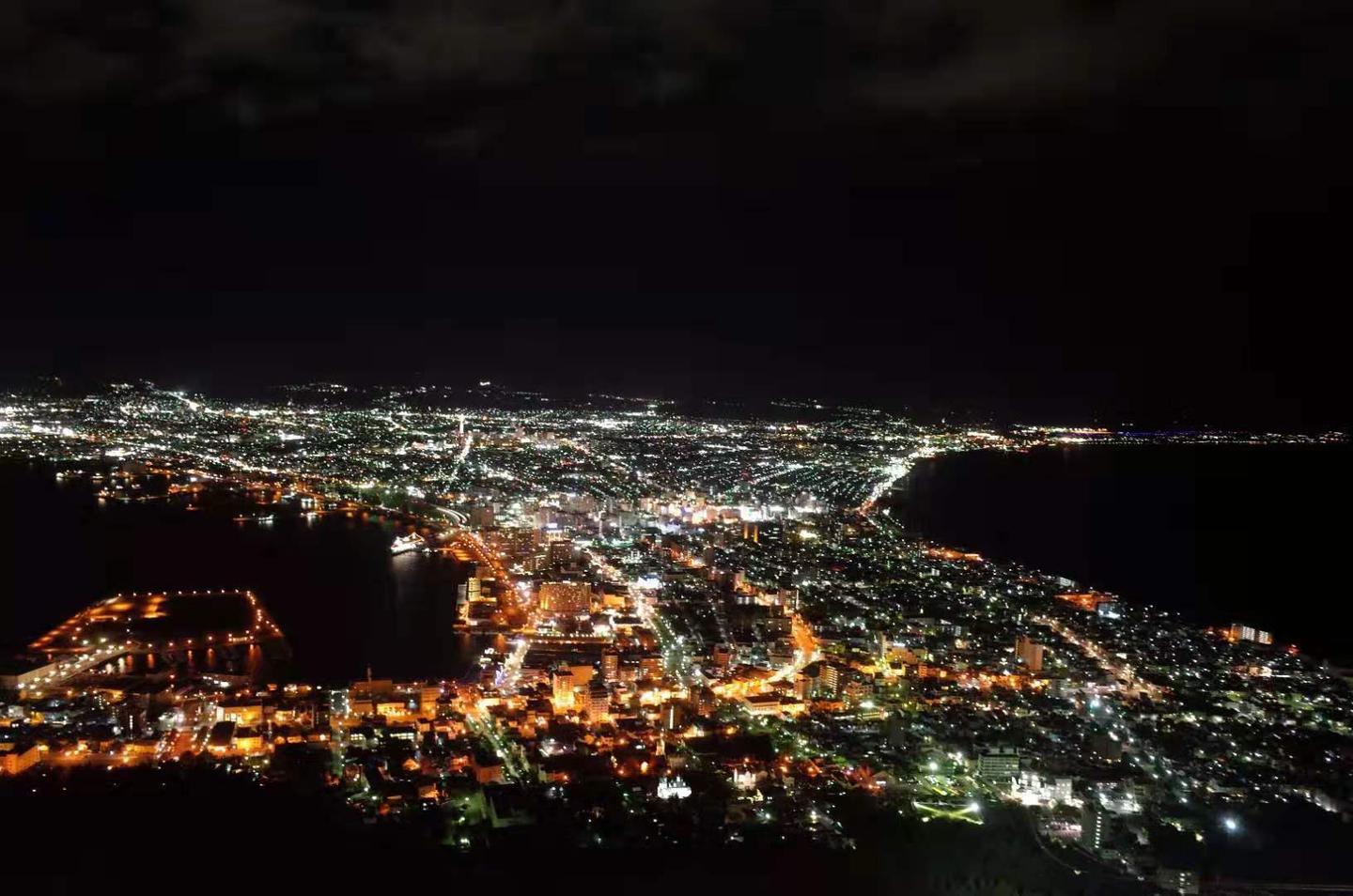 世界三大夜景之一 日本北海道函馆山米其林三星夜景 知乎