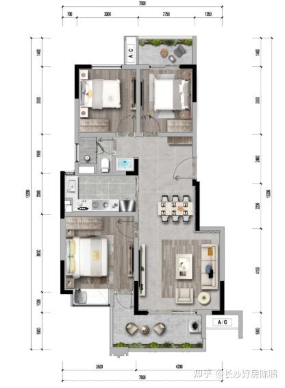 爆裂:7488元起,地铁口精装房!天心区1号线地铁口,现房清盘! - 知乎