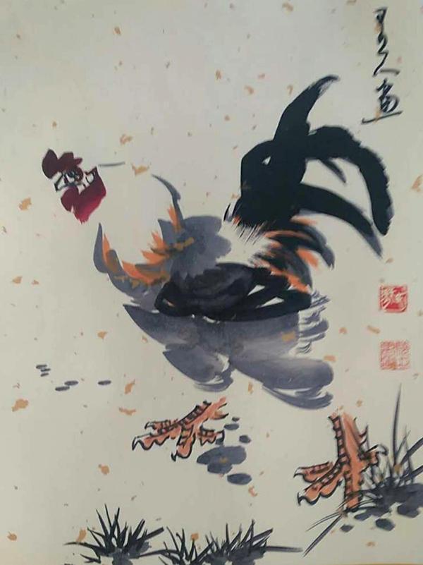 马骁中风格苍劲自然潇洒作品鉴赏