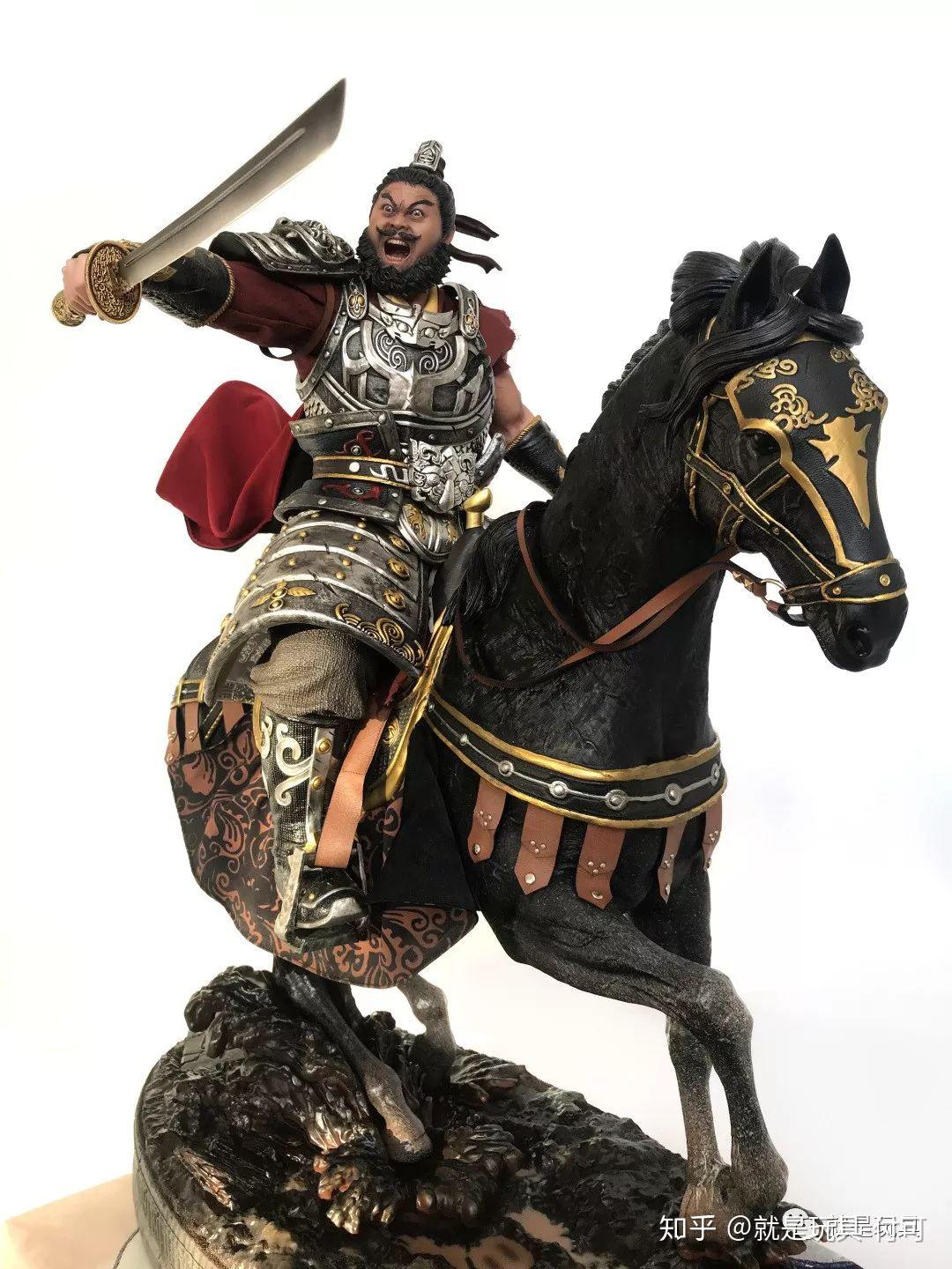 高吧除了张飞主体,坐骑黑马的刻画也很细腻马全身都有细细的鬃毛雕刻