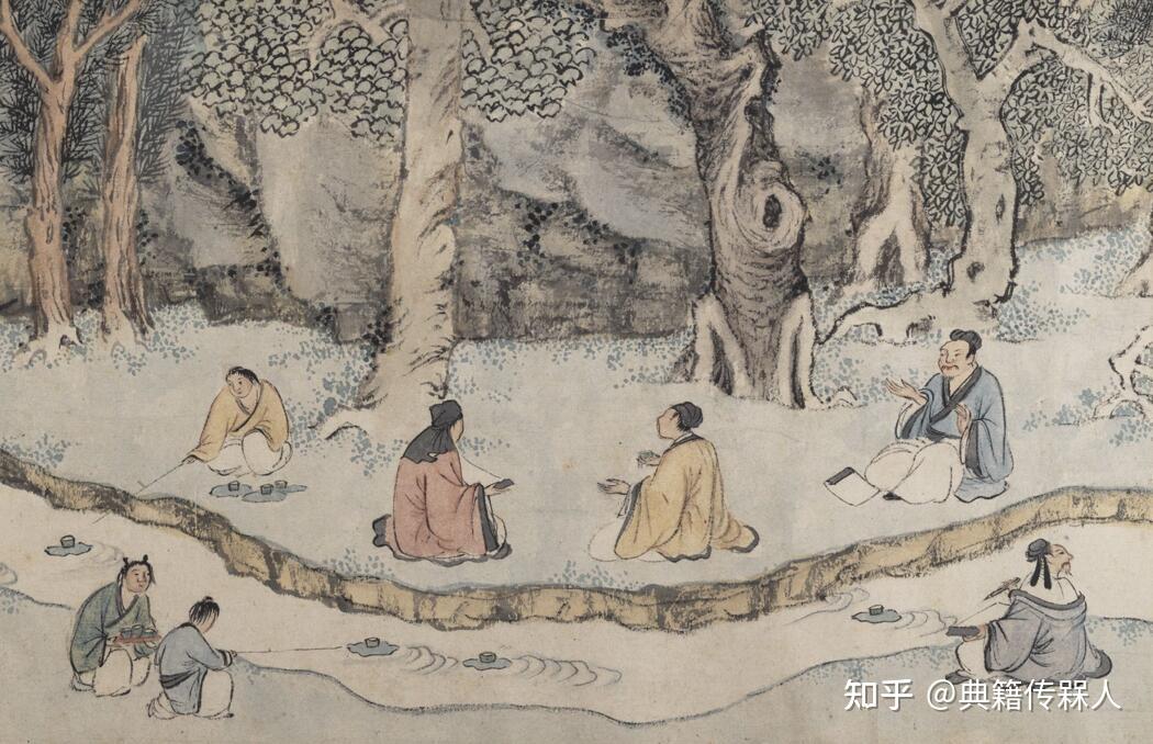 圆明园的坐石临流曲水流觞之乐