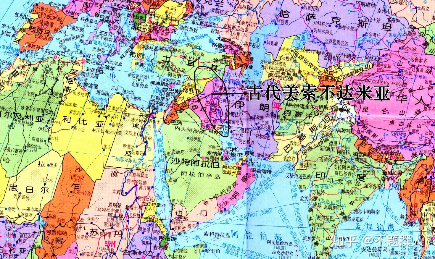 古代美索不达米亚地理位置几个古都的地理位置南部:乌鲁克(距现在的