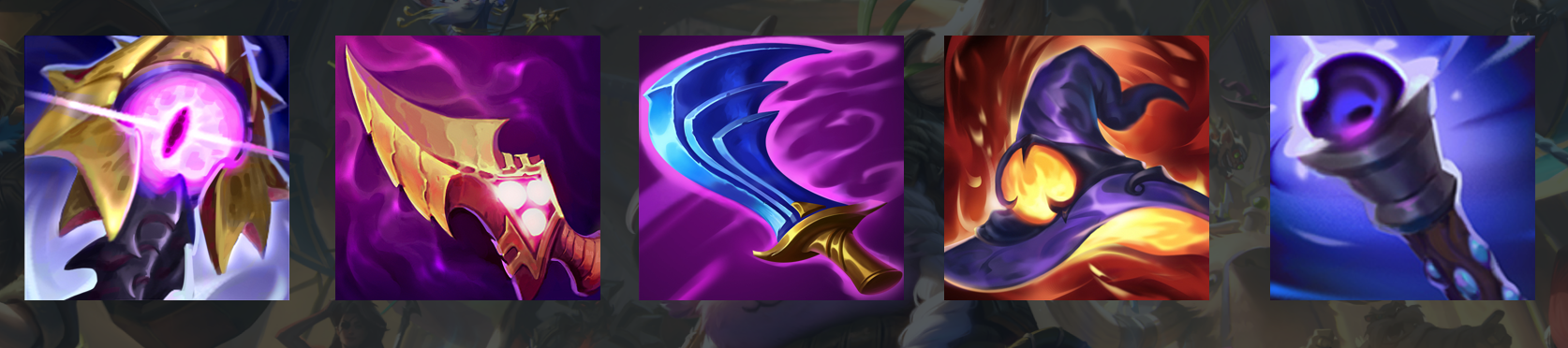 构筑核心为纳什之牙.纯ap附伤代表英雄可能就是卡特和天使了.