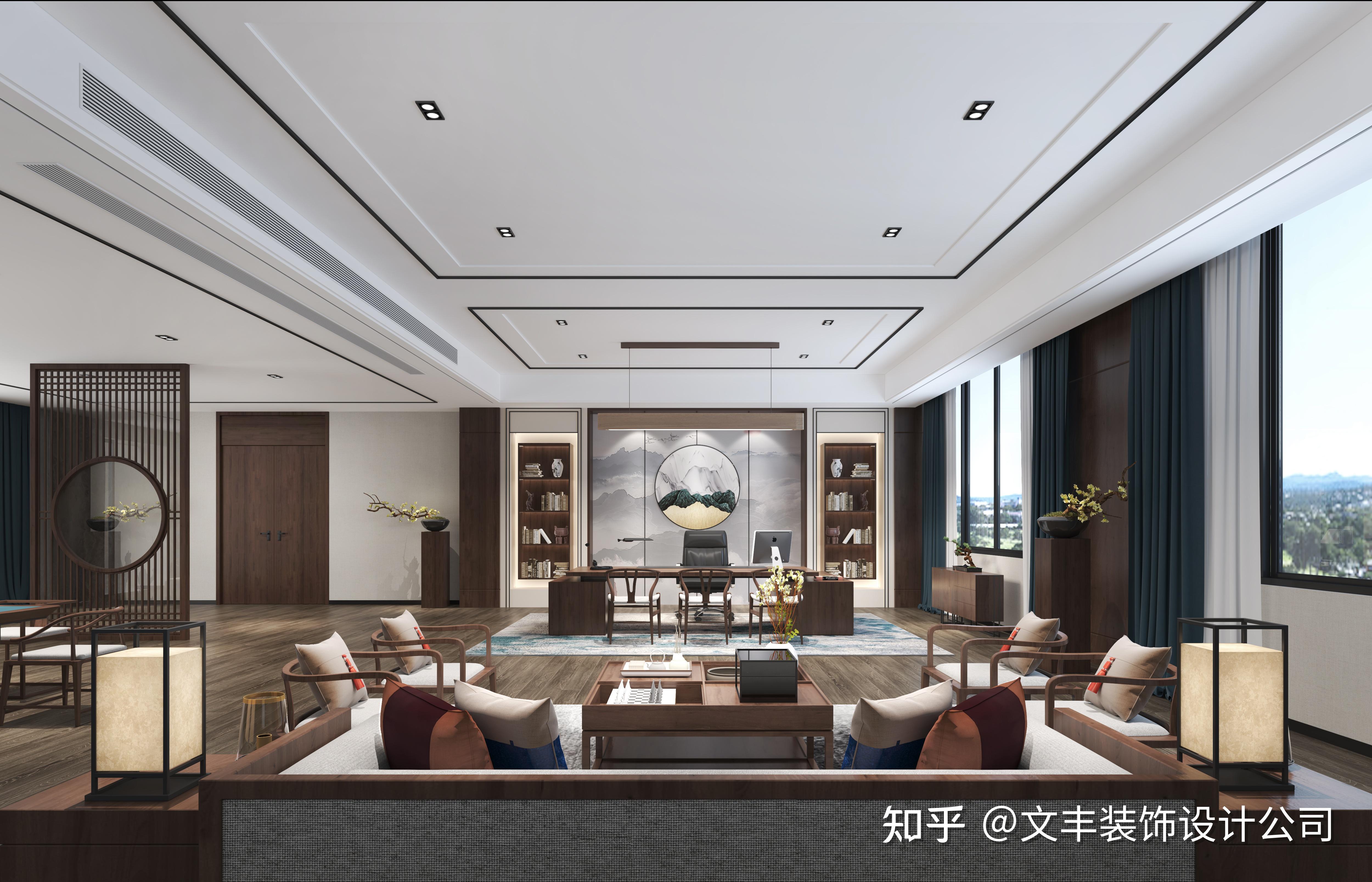 老板、董事长、总经理办公室空间设计效果图免费分享(100套) - 知乎
