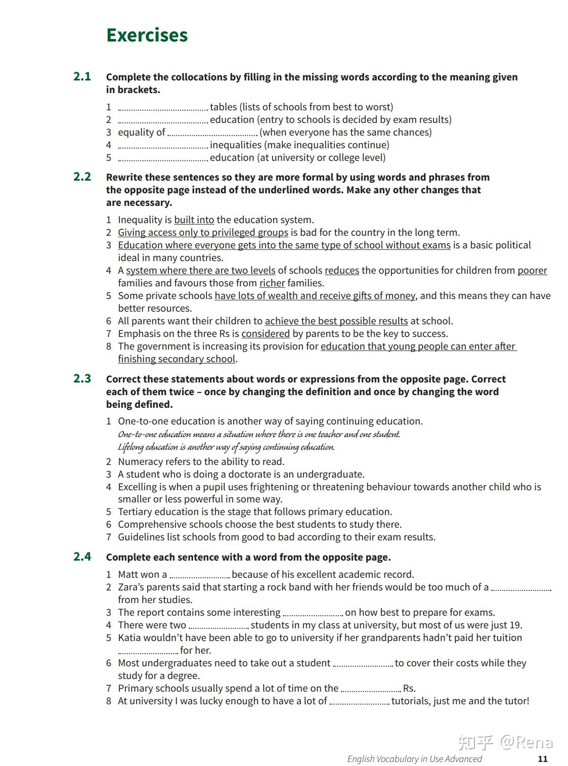 English Vocabulary in Use - Advanced(2) - 知乎