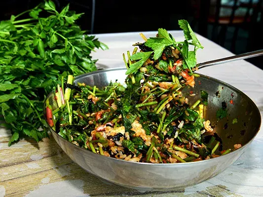 食野之苹叁紫叶鸭儿芹花叶水芹
