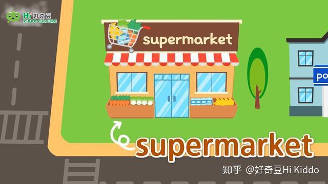 supermarket超市the fifth block is here.第五个大楼群在这里.