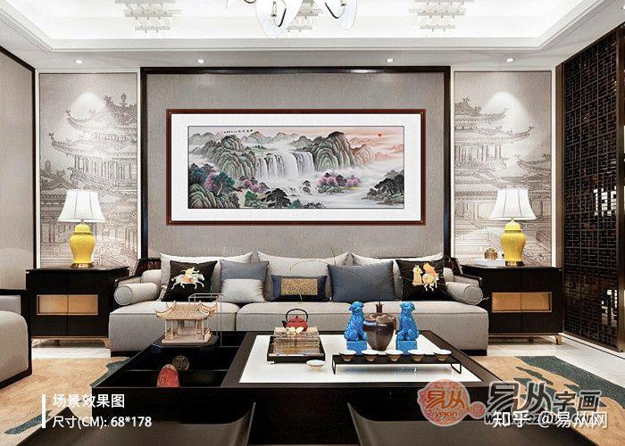 家庭客厅挂什么画好 2021推荐五款寓意超好的瀑布山水画 - 知乎