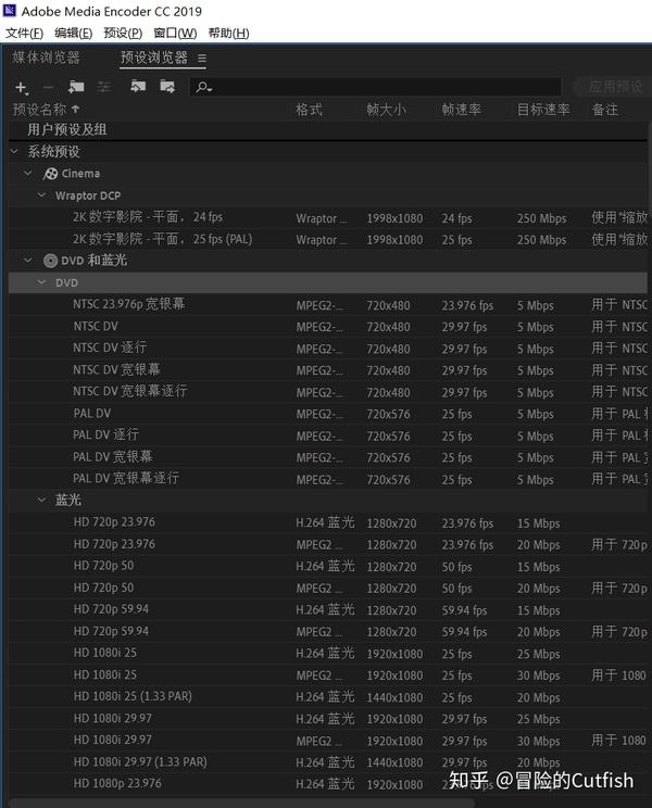 Adobe Media Encoder CC 2019 视频转码格式软件安装和介绍 知乎
