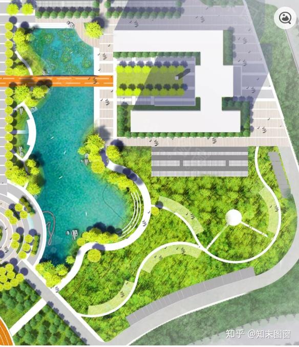 景观彩平图滨水景观