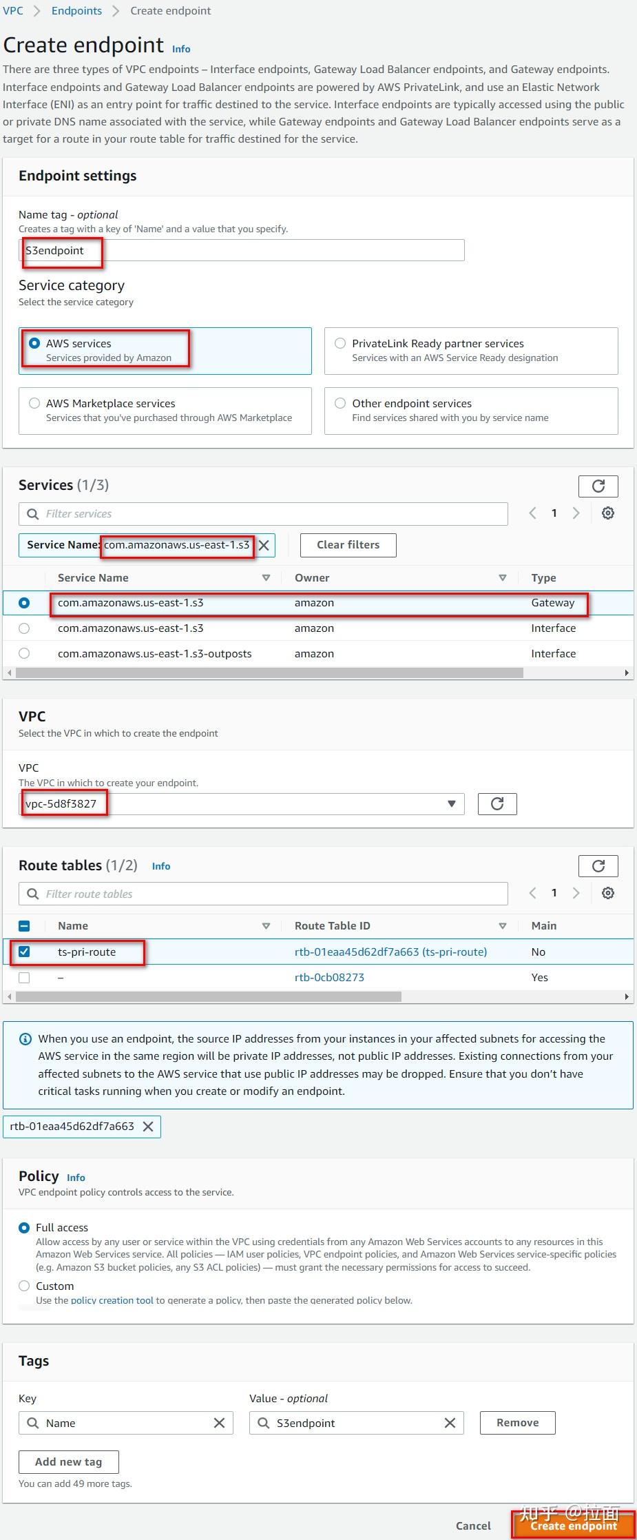 AWS Lambda网络测试 下篇 VPC endpoint 知乎
