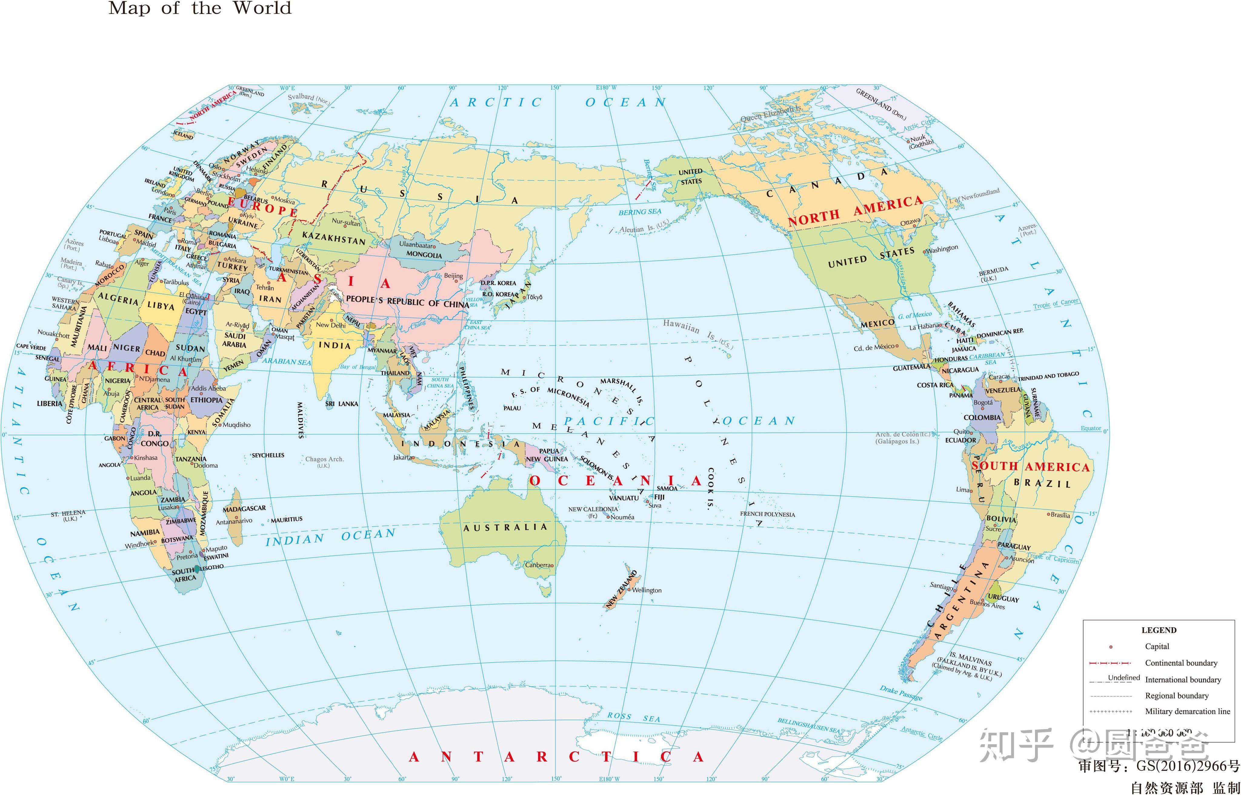 高清世界行政地理经济地图全集，一文六十图让你纵览世界！ - 知乎